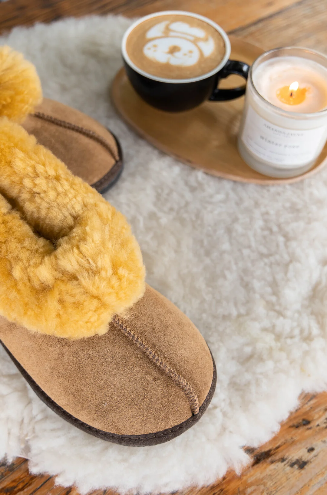 Cosy Sheepskin Slippers (Size 3-8) - Image 5