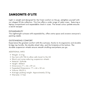SAMSONITE-D'LITE 71cm
